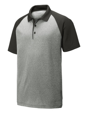 Sport-Tek® PosiCharge® RacerMesh® Raglan Heather Block Polo